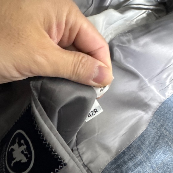 Hart Schaffner‎ & Marx Mens Vintage Houndstooth Blazer Jacket 43L Wool - Picture 12 of 12